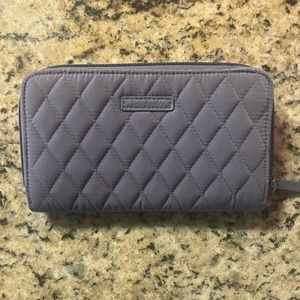 Vera Bradley Wallet, Grey, Never Used